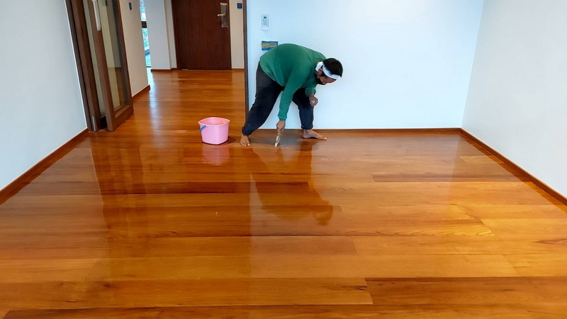 พื้นไม้สัก(พม่า)