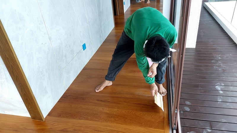 พื้นไม้สัก(พม่า)