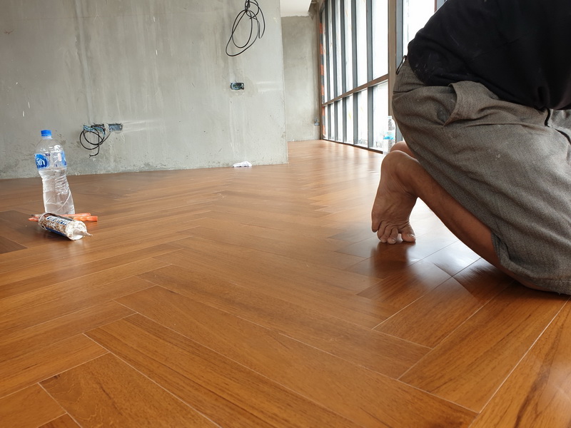 พื้นไม้สัก(พม่า)เอ็นจิเนียร์